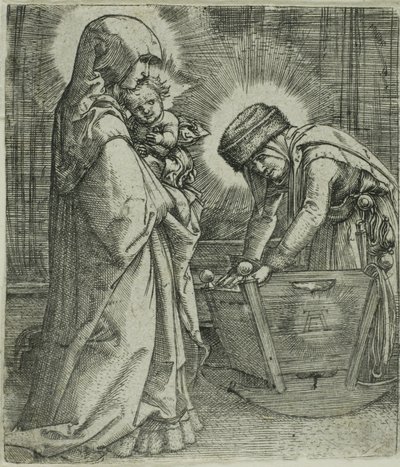 Beşikte Aziz Anne ile Bakire ve Çocuk by Albrecht Altdorfer