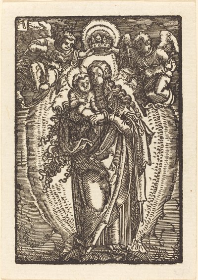 Cennetin Kraliçesi olarak Bakire by Albrecht Altdorfer