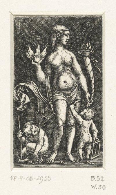İki putti ile Venüs by Albrecht Altdorfer