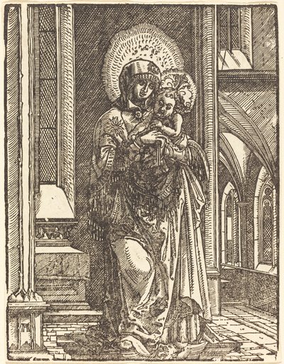 Kilisede Bakire ve Çocuk by Albrecht Altdorfer