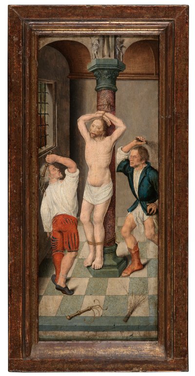 İsa'nın Kırbaçlanması (panel üzerine yağlıboya) by Albrecht Bouts