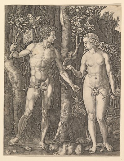 Adem ve Havva, 1566. by Albrecht Dürer