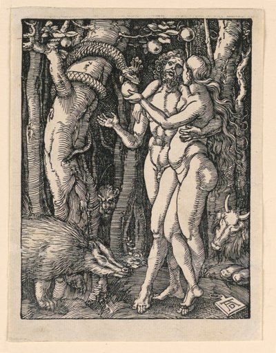 Küçük Tutku Serisinden Adam ve Hatta by Albrecht Dürer