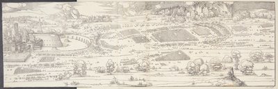 Bir kalenin kuşatması by Albrecht Dürer