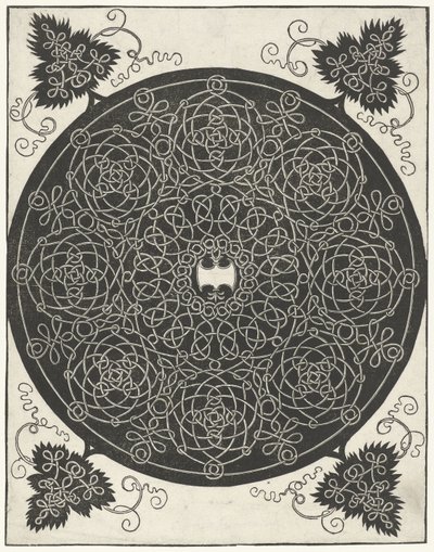 Balta şekilli kalkanlı nakış örneği by Albrecht Dürer