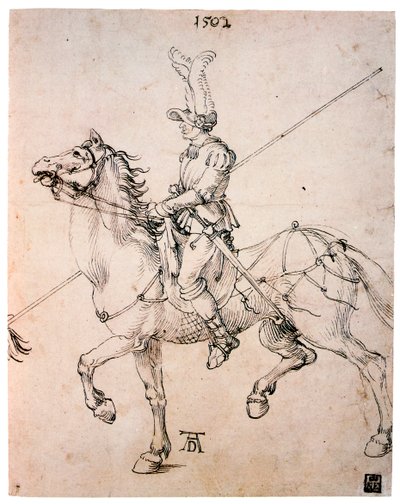 Mızraklı Süvari, 1502 by Albrecht Dürer