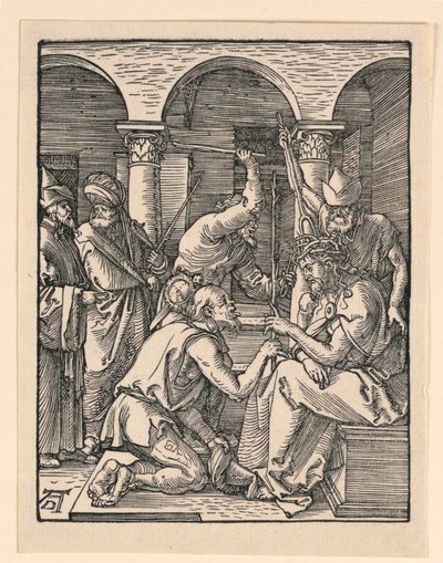 Küçük Tutku Serisinden Dikenlerle Taçlandırılan İsa by Albrecht Dürer
