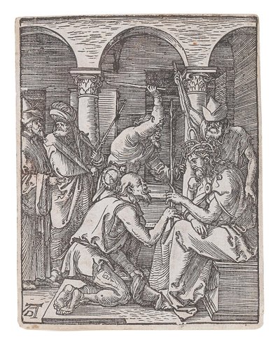 Küçük Tutku serisinden Dikenlerle Taçlandırılan İsa, 1509-1511. by Albrecht Dürer