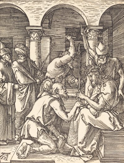 Dikenlerle Taçlandırılan İsa, muhtemelen c. 15091510. by Albrecht Dürer