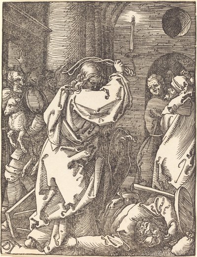 Mesih Tefecileri Tapınaktan Kovuluyor by Albrecht Dürer