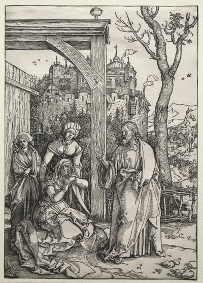 Annesinden Ayrılan İsa, c. 1504-1505. by Albrecht Dürer