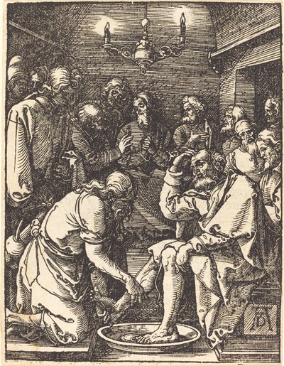 Mesih Öğrencilerinin Ayaklarını Yıkadı by Albrecht Dürer
