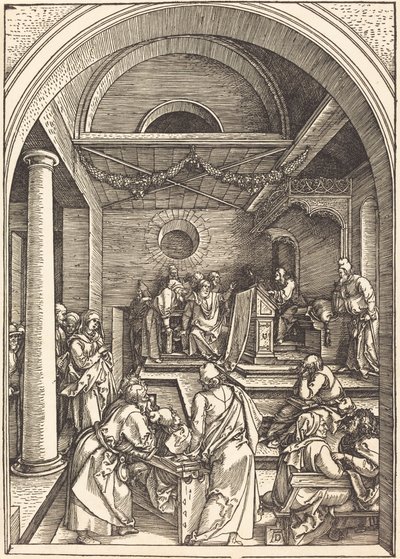 Doktorlar arasında İsa by Albrecht Dürer