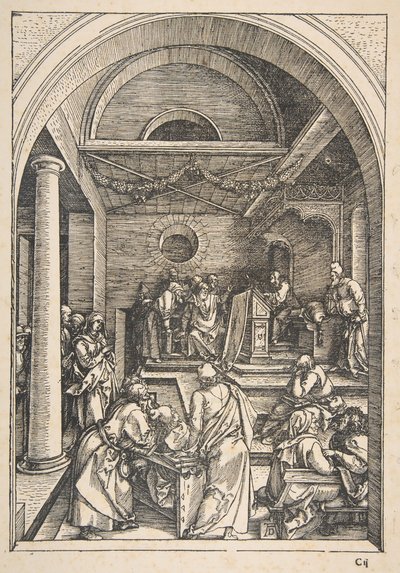 Doktorlar Arasında İsa, The Life of the Virgin, Latin Edition, 1511.n.d. by Albrecht Dürer