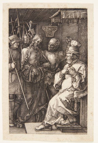 Caiaphas'tan önce İsa by Albrecht Dürer