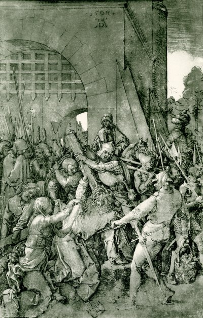 İsa çarmıhın altına düşer by Albrecht Dürer