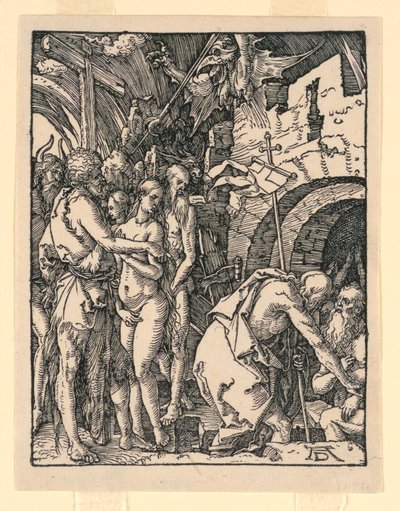 Küçük Tutku Serisinden Araftaki İsa (Cehennemin Harrowing) by Albrecht Dürer