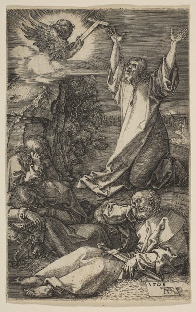Zeytin Dağındaki İsa, Tutku, 1508. by Albrecht Dürer