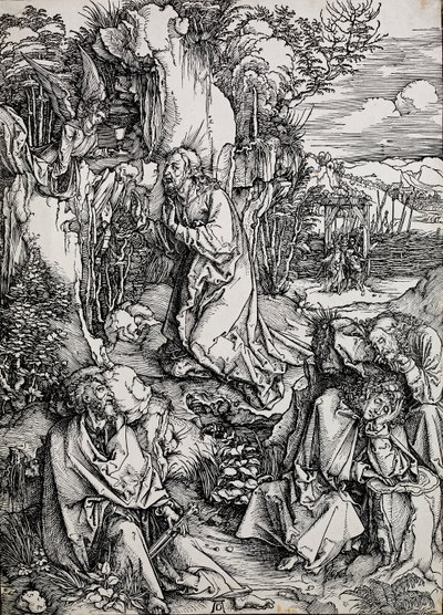 Zeytin dağında İsa, 1496-1511 by Albrecht Dürer