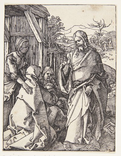 İsa annesinden izin alıyor by Albrecht Dürer
