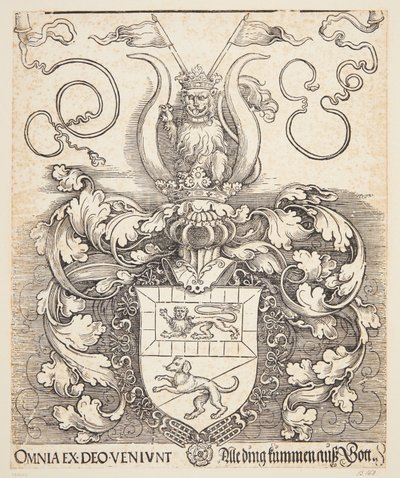 Lorenz Staiber Arması by Albrecht Dürer