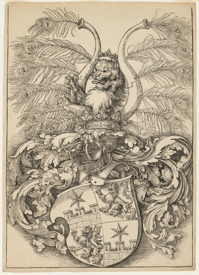 Wilhelm ve Wolfgang Rogendorf Arması by Albrecht Dürer