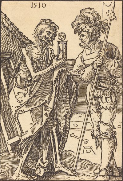 Ölüm ve Lansquenet, 1510. by Albrecht Dürer