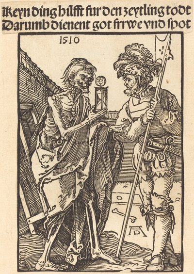 Ölüm ve Lansquenet, 1510. by Albrecht Dürer