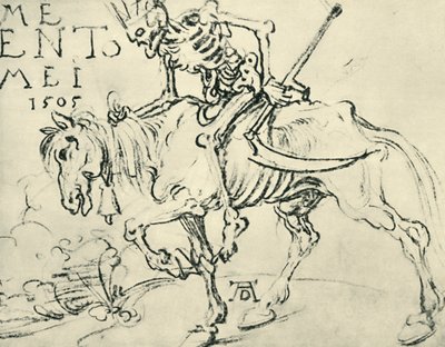 Ölüme binmek, 1505, 1943. by Albrecht Dürer