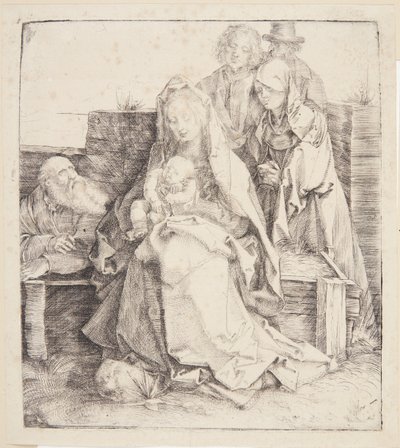 Kutsal Aile, altı kişi by Albrecht Dürer