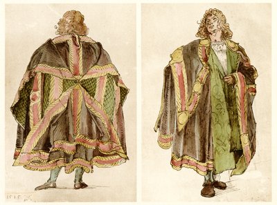 İmparatorluk sarayı kostümlerinin tasarımları by Albrecht Dürer