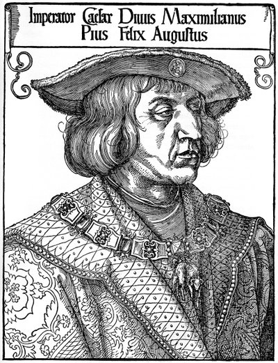 İmparator Maximilian I, 1519, 1936 by Albrecht Dürer