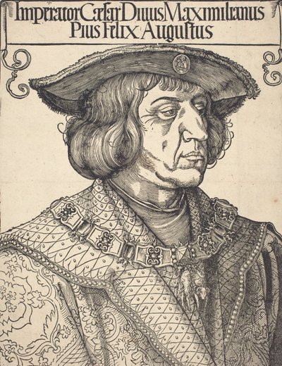 İmparator Maximilian I, c. 1518. by Albrecht Dürer