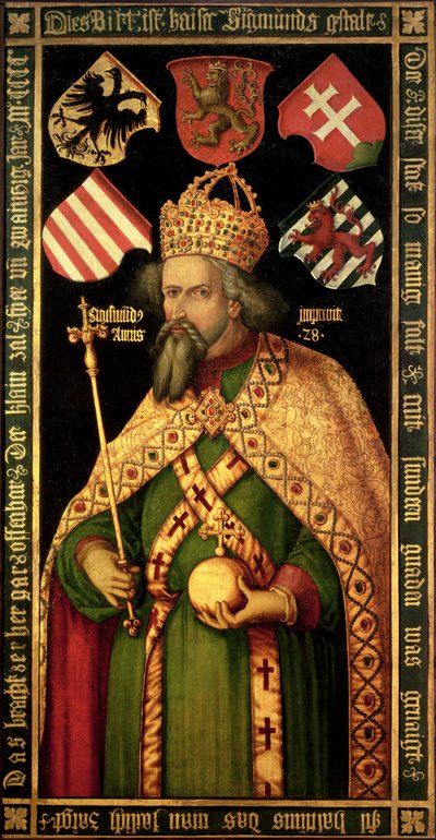 İmparator Sigismund, Kutsal Roma İmparatoru, Macaristan ve Bohemya Kralı (1368-1437), c.1600 by Albrecht Dürer