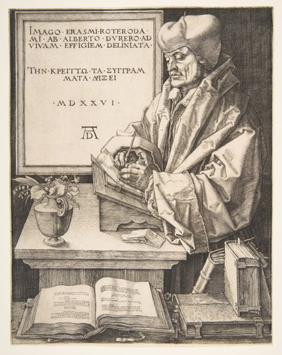 Rotterdam Erasmusu, 1526. by Albrecht Dürer
