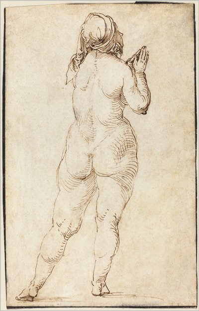 kadın çıplak dua by Albrecht Dürer