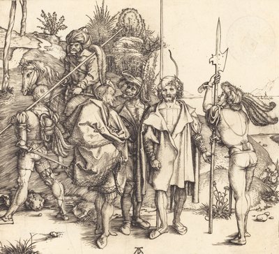 Atlı Beş Asker ve Bir Türk, 14951496. by Albrecht Dürer