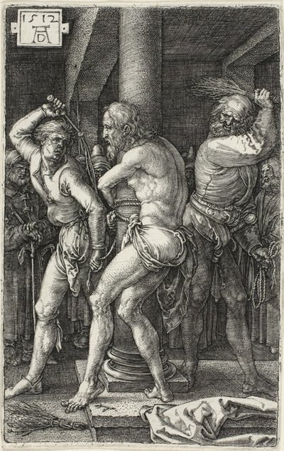 Oyulmuş Tutkudan Kırbaçlanma by Albrecht Dürer