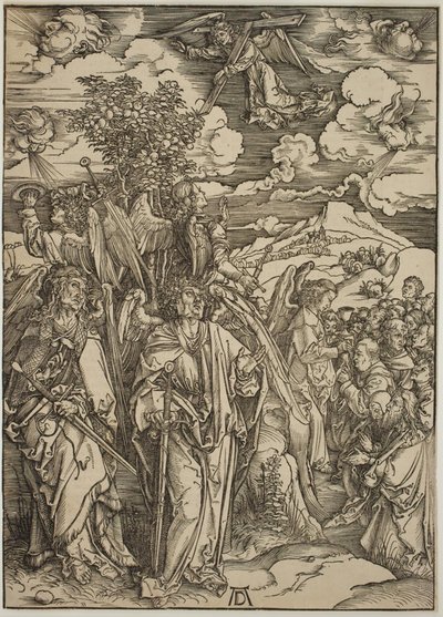 Rüzgara Dayanan Dört Melek by Albrecht Dürer