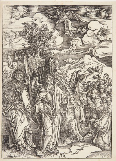 Rüzgara Dayanan Dört Melek by Albrecht Dürer