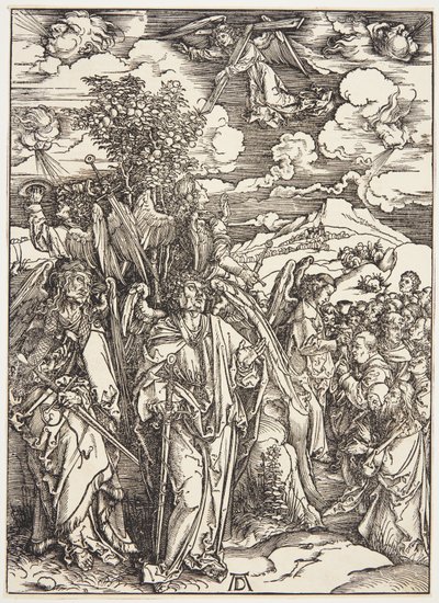 Rüzgara Dayanan Dört Melek by Albrecht Dürer