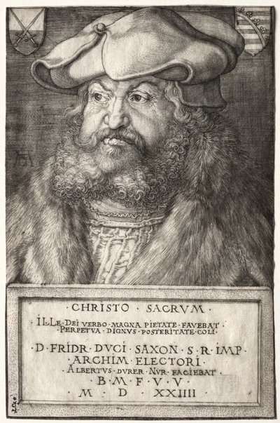 Bilge Frederick, Saksonya Seçmeni, 1524. by Albrecht Dürer