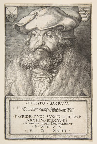Bilge Frederick, Saksonya Seçmeni, 1524. by Albrecht Dürer