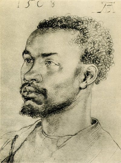 Siyah bir Afrikalı başkanı by Albrecht Dürer