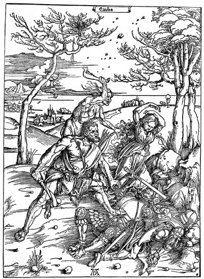 Molionidleri Öldüren Herkül, c1496-1498, 1936 by Albrecht Dürer