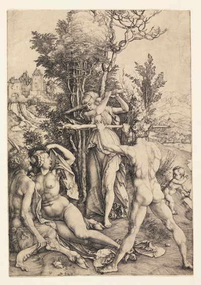 Herkül Yol Ayrımında (Kıskançlığın Etkileri) by Albrecht Dürer