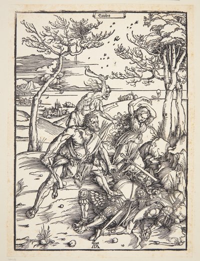 Herkül, Molionide İkizlerini fetheder by Albrecht Dürer