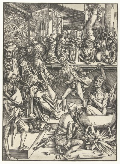 Evangelist John'un Şehitliği by Albrecht Dürer