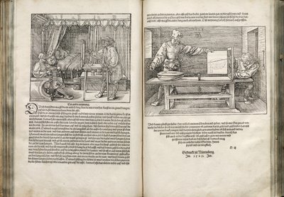 İnsan Orantısı Üzerine Dört Kitaptan Çizim, 1528 by Albrecht Dürer