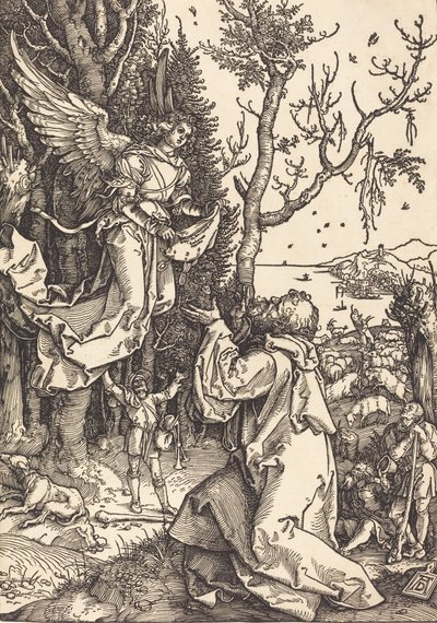Joachim ve Melek, c. 1504. by Albrecht Dürer